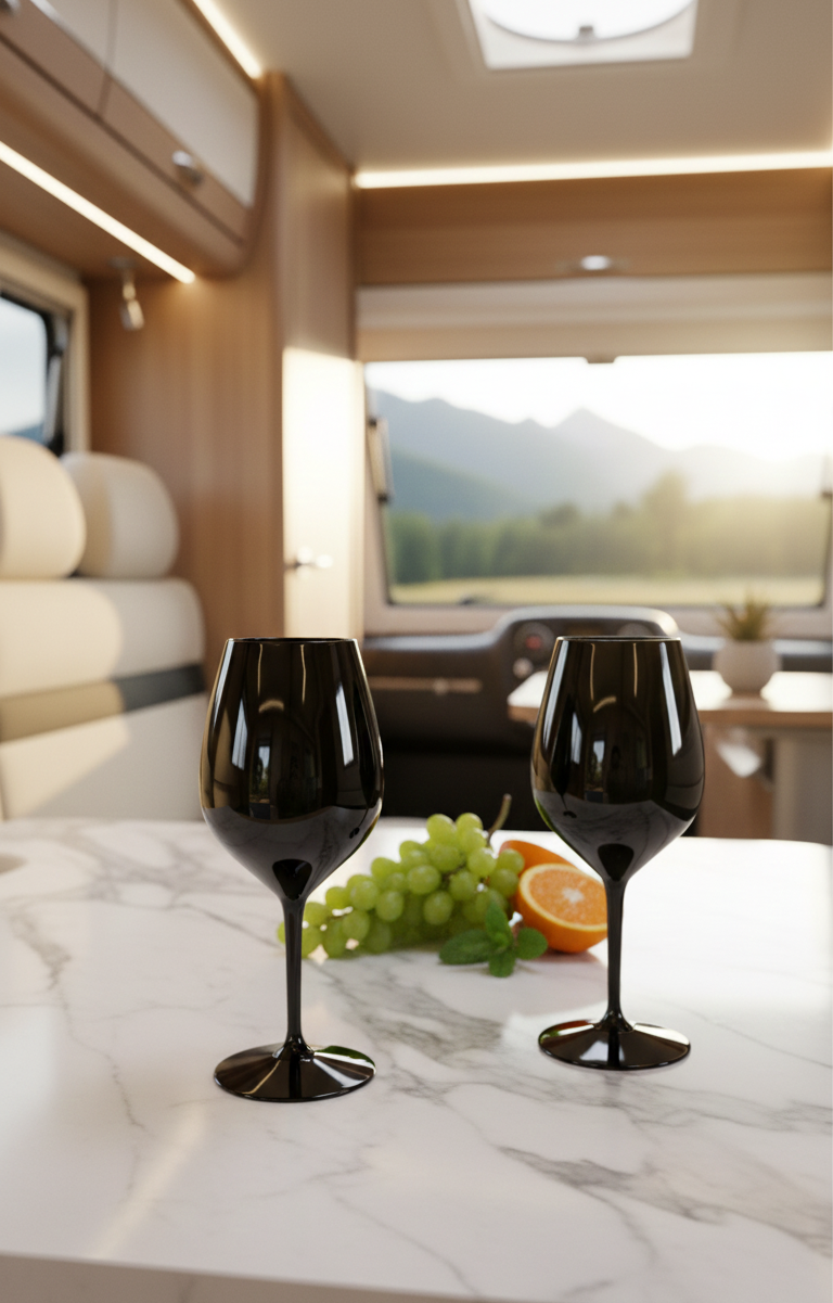 Kieliszek plastikowy Classic czarny 510 ml