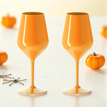 Zestaw 2 pomarańczowych kieliszków – Halloween Edition